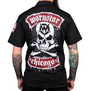 košile WORNSTAR Chicago Skull XXL