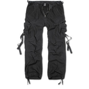 kalhoty plátěné BRANDIT M65 Vintage Trouser Black XXL