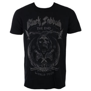 Tričko metal ROCK OFF Black Sabbath The End Mushroom Cloud černá XXL