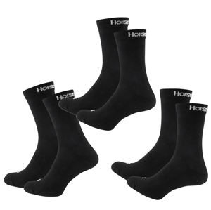 ponožky (set 3 párů) HORSEFEATHERS - DELETE - BLACK - AA547A