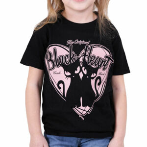 tričko dětské BLACK HEART - CATS - BLACK - 10245 L