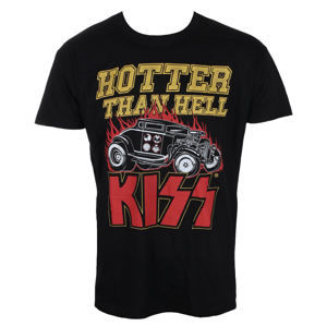 Tričko metal HYBRIS Kiss Hotter Than Hell černá S