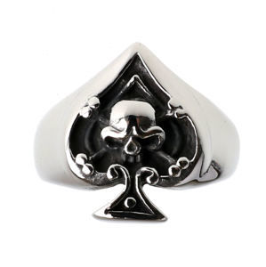 prsten ETNOX - Ace of Spades - Skull - SR1401 65