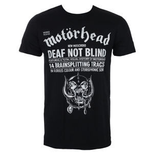 Tričko metal ROCK OFF Motörhead Deaf Not Blind černá XL