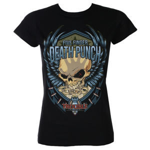 Tričko metal ROCK OFF Five Finger Death Punch Trouble černá XXL