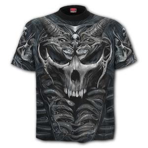 tričko SPIRAL SKULL ARMOUR černá XL