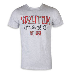 tričko pánské Led Zeppelin – Symbols Est 68 Sports Grey - RTLZETSSGSYM XXL