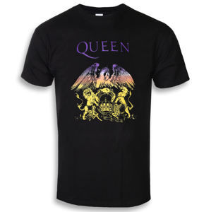 Tričko metal ROCK OFF Queen Gradient Crest černá XL