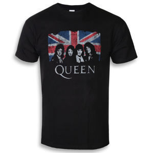 Tričko metal ROCK OFF Queen Union Jack černá L