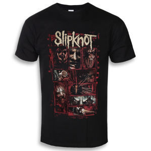 Tričko metal ROCK OFF Slipknot Sketch Boxes černá S