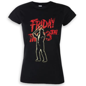 tričko dámské Friday The 13th (Pátek třináctého) - Jason Voorhees - Black - HYBRIS - WB-5-F13TH005-H62-13-BK
