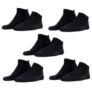 ponožky (set 5 párů) URBAN CLASSICS - Logo No Show - TB2157-black