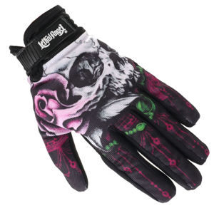 rukavice LETHAL THREAT FLORAL SKULL S