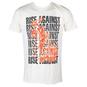 tričko pánské Rise Against - Flame - Natural - KINGS ROAD - 20140828