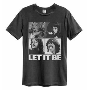 tričko metal AMPLIFIED Beatles LET IT BE VINTAGE černá S
