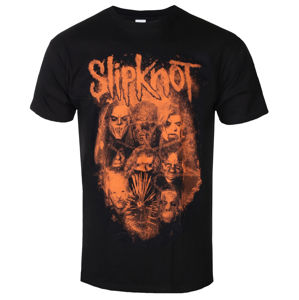 Tričko metal ROCK OFF Slipknot WANYK Orange černá