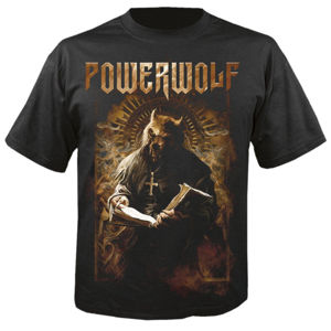 Tričko metal NUCLEAR BLAST Powerwolf Stossgebet černá