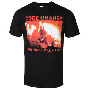Tričko metal PLASTIC HEAD Code Orange RED HURT PHOTO černá