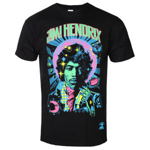 tričko metal LIQUID BLUE Jimi Hendrix COSMIC BLACKLIGHT černá XL