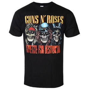 Tričko metal BRAVADO Guns N' Roses AFD SKULLS BLK černá