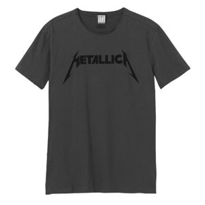 tričko metal AMPLIFIED Metallica BLACK LOGO černá M