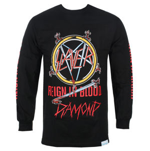 tričko pánské s dlouhým rukávem SLAYER - DIAMOND - Reign In Blood - Black - BLK_B20DMPC305S XL