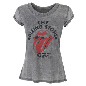 Tričko metal ROCK OFF Rolling Stones NYC 75 černá S