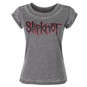 Tričko metal ROCK OFF Slipknot Logo černá XXL
