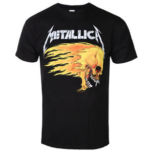 Tričko metal NNM Metallica Flaming Skull Tour 94 Black černá