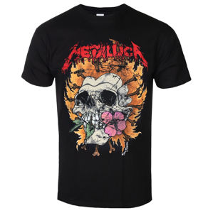 Tričko metal NNM Metallica Flower Skull černá