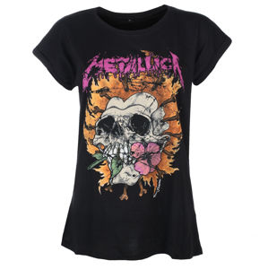 Tričko metal NNM Metallica Flower Skull černá L