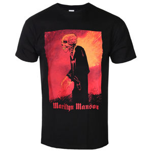 Tričko metal ROCK OFF Marilyn Manson Madmonk černá XL