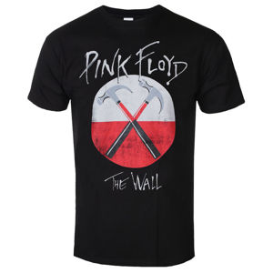 Tričko metal ROCK OFF Pink Floyd The Wall Hammers Logo černá XXL