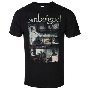 Tričko metal ROCK OFF Lamb of God Album Collage černá M