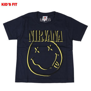 Tričko metal ROCK OFF Nirvana Inverse Smiley černá