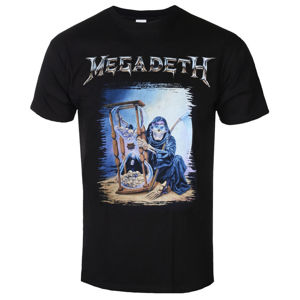 Tričko metal ROCK OFF Megadeth Countdown Hourglass černá S