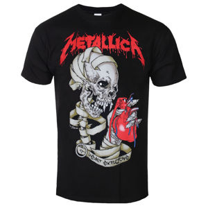 Tričko metal ROCK OFF Metallica Heart Explosive černá