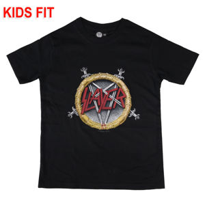 Tričko metal Metal-Kids Slayer Pentagram černá 152
