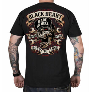 tričko BLACK HEART VISITOR černá XL