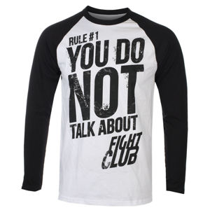 tričko pánské s dlouhým rukávem Fight Club - Rule 1 Don´t Talk About Fight Club - HYBRIS - FOX-19-FC001-H77-16-WB M