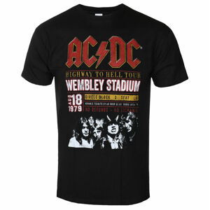 Tričko metal ROCK OFF AC-DC Wembley '79 černá S