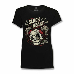 tričko street BLACK HEART GHOST FACE černá L
