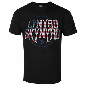 Tričko metal ROCK OFF Lynyrd Skynyrd Stars & Stripes černá XL
