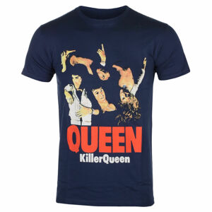 tričko pánské Queen - Killer Queen - NAVY - ROCK OFF - QUTS65MN L