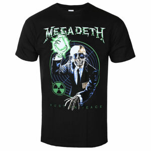 Tričko metal ROCK OFF Megadeth Vic Target RIP Anniversary Uni BL černá XXL