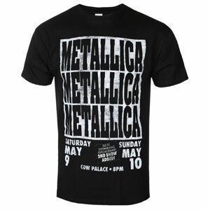 Tričko metal ROCK OFF Metallica Cow Palace BL ECO černá L