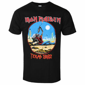 Tričko metal ROCK OFF Iron Maiden The Beast Tames Texas BL černá M