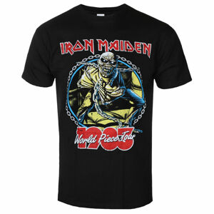 Tričko metal ROCK OFF Iron Maiden World Piece Tour '83 V2 BL černá S