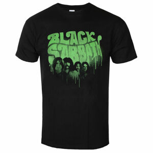 Tričko metal ROCK OFF Black Sabbath Graffiti Logo BL černá S