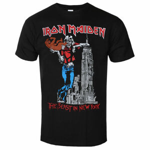 Tričko metal ROCK OFF Iron Maiden The Beast In New York BL černá